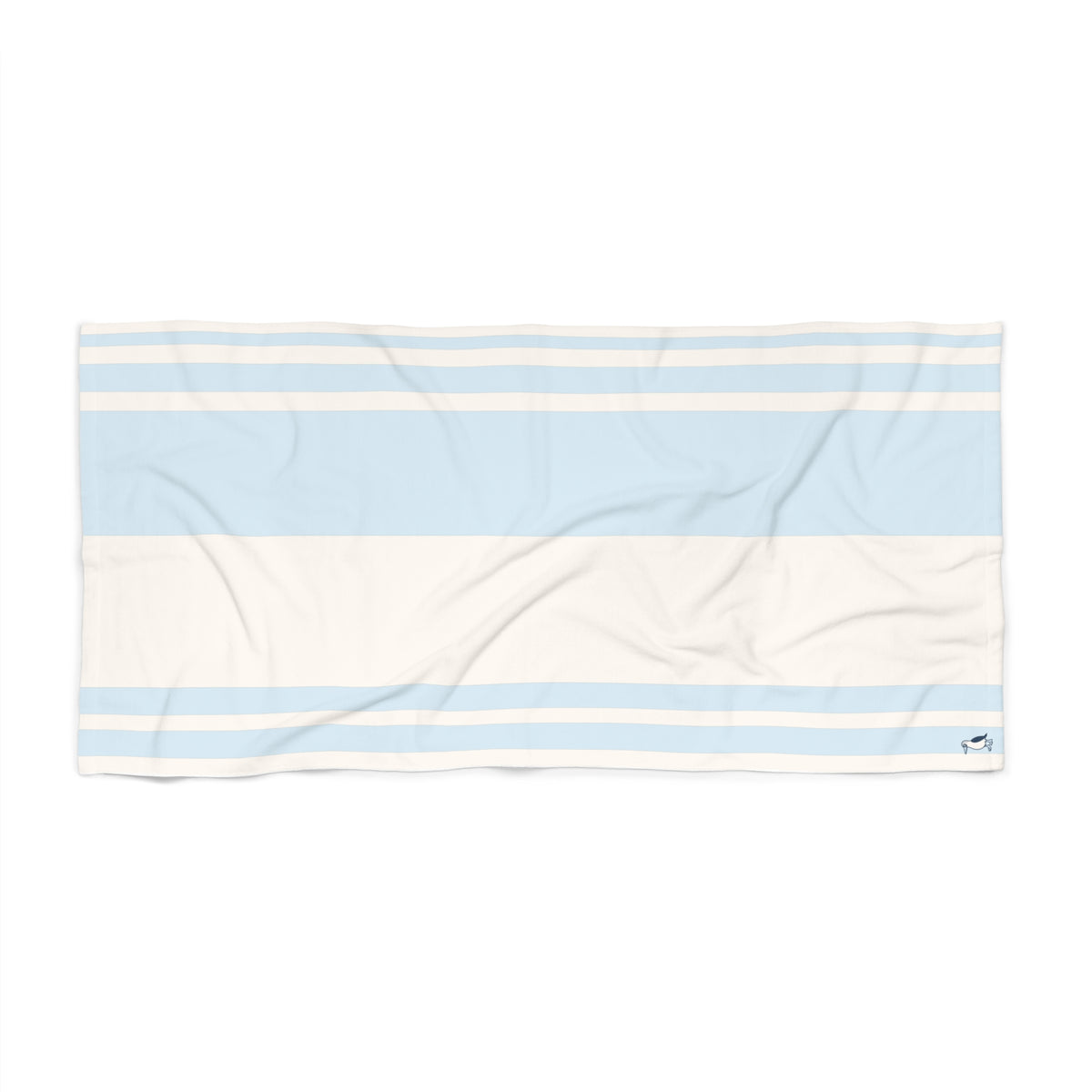 The Harbor Beach Towel - Baby Blue + Ivory